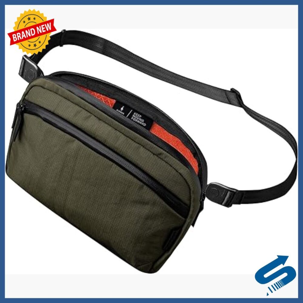 Lightweight Travel Sling Bag, 2L Capacity, Water-Resistant Nylon, Crossbody